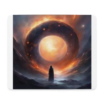 Man in Space - Mousepad (Querformat) - Weiß - Vorne