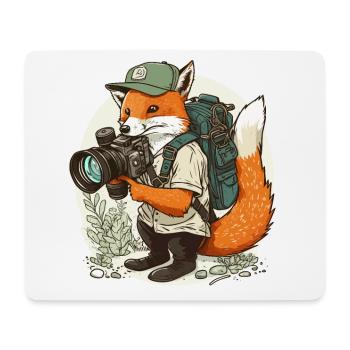 Foxs Flash - Mouse Pad (horizontal) - white - Front