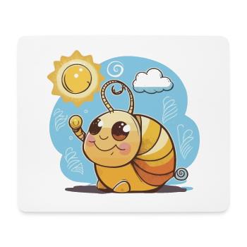Le ralentir - Tapis de souris (format paysage) - blanc - Devant