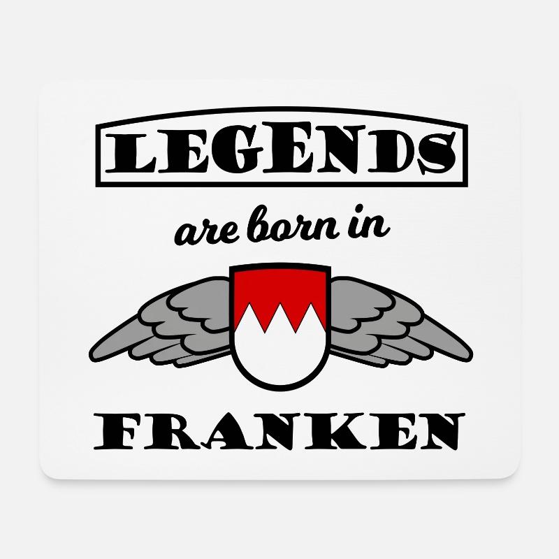 Die Helden aus Franken - Mousepad (Querformat) - Weiß