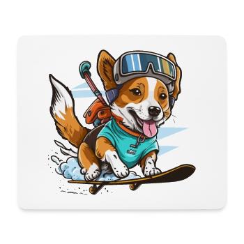 Pfoten-Pulver - Mousepad (Querformat) - Weiß - Vorne