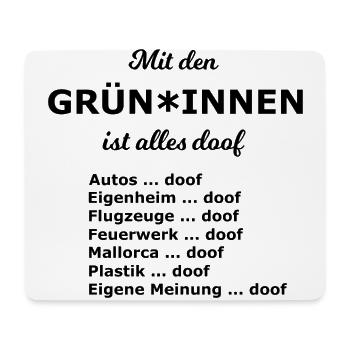 Die nächsten Wahlen kommen - Mousepad (Querformat) - Weiß - Vorne