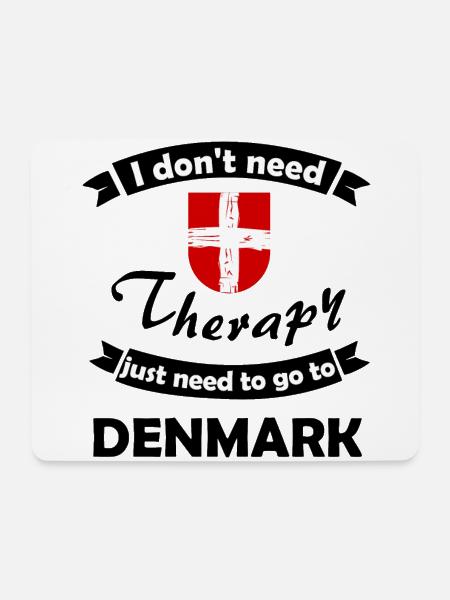 Die Ferien in Dänemark - Mousepad (Querformat) - Weiß