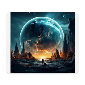 Galatic collision - Mouse Pad (horizontal) - white - Front