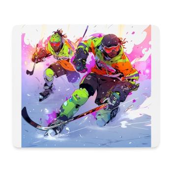Hockey Stricker - Mousepad (Querformat) - Weiß - Vorne