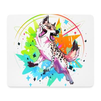 Hyena Color - Tapis de souris (format paysage) - blanc - Devant