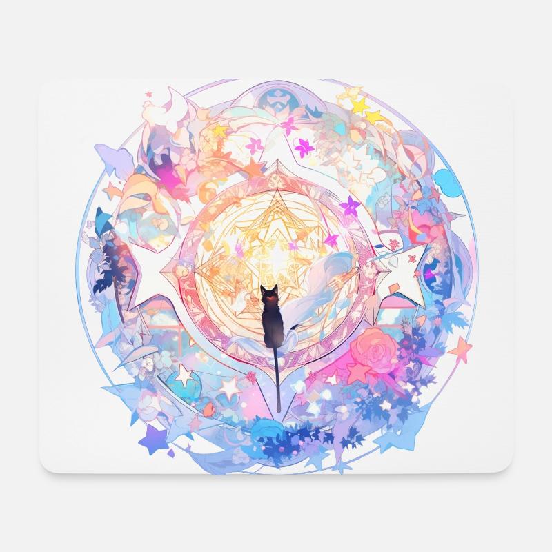 Traum-Mandala - Mousepad (Querformat) - Weiß