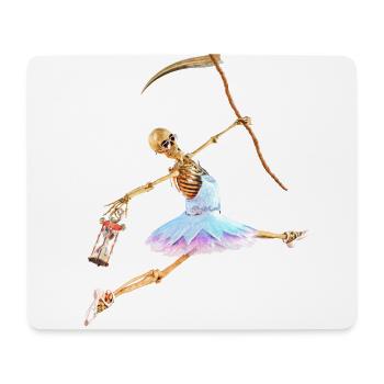 Das außergewöhnliche Hobby des Sensenmannes - Mousepad (Querformat) - Weiß - Vorne