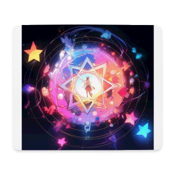 Die bunte Sternenkonstellation - Mousepad (Querformat) - Weiß - Vorne