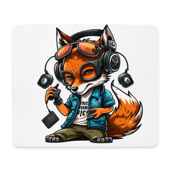 Foxy Beats - Mouse Pad (horizontal) - white - Front