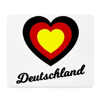 The Germany Love - Mouse Pad (horizontal) - white - Front