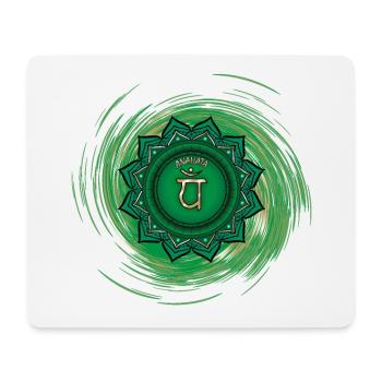 Anahata Viertes Chakra - Mousepad (Querformat) - Weiß - Vorne