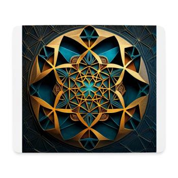 Heilige Geometrie - Mousepad (Querformat) - Weiß - Vorne