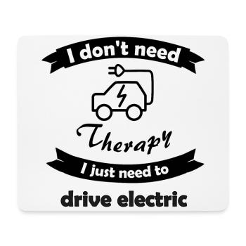 Driving electric cars - Mouse Pad (horizontal) - white - Front