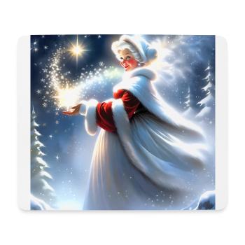 Frohe Weihnachten #3 - Mousepad (Querformat) - Weiß - Vorne