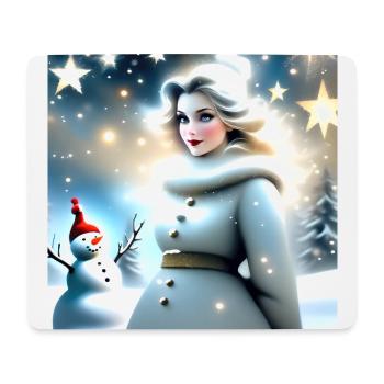 Frohe Weihnachten #12 - Mousepad (Querformat) - Weiß - Vorne