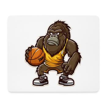 Gorilla Power Forward - Mousepad (Querformat) - Weiß - Vorne
