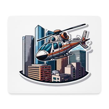 L’aviateur urbain - Tapis de souris (format paysage) - blanc - Devant