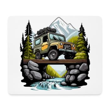 The Off-Road Navigator - Mouse Pad (horizontal) - white - Front