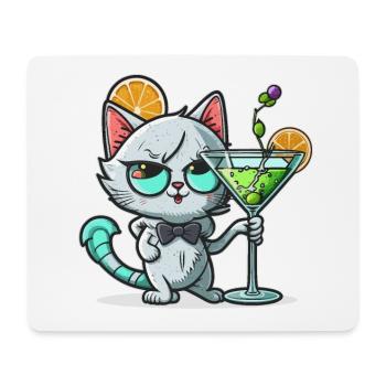 Die Katzen Miau Bar - Mousepad (Querformat) - Weiß - Vorne