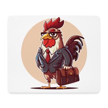 Entreprises du coq - Tapis de souris (format paysage) - blanc - Devant