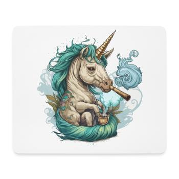 Rêves de licorne - Tapis de souris (format paysage) - blanc - Devant