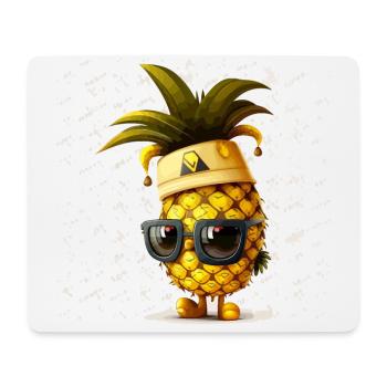 Ananas-Paradies - Mousepad (Querformat) - Weiß - Vorne