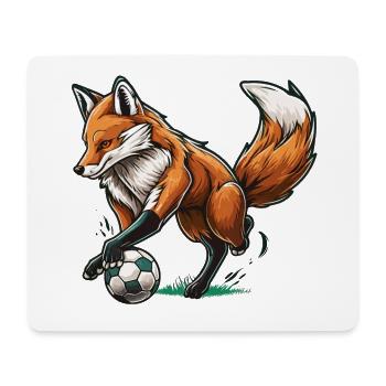 Schlauer Stürmer - Mousepad (Querformat) - Weiß - Vorne