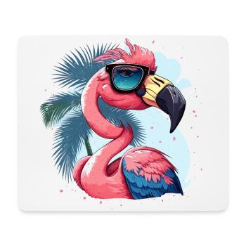 Flamingo Diva - Mousepad (Querformat) - Weiß - Vorne