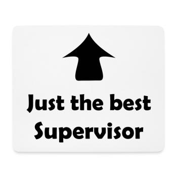Der Supervisor im Team - Mousepad (Querformat) - Weiß - Vorne