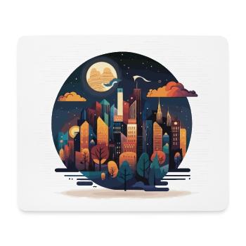 L’explorateur nocturne - Tapis de souris (format paysage) - blanc - Devant