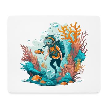 Der Ozean-Abenteurer - Mousepad (Querformat) - Weiß - Vorne
