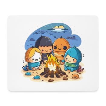 Der Sonnenuntergangsjäger - Mousepad (Querformat) - Weiß - Vorne