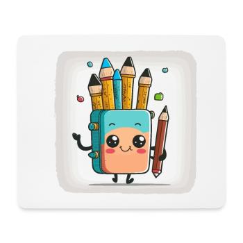 Der Doodler - Mousepad (Querformat) - Weiß - Vorne