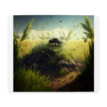 Maulwurfshügel - Mousepad (Querformat) - Weiß - Vorne