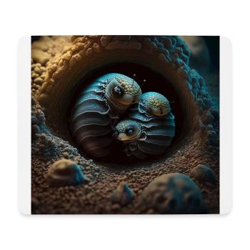 Süße kleine Larven - Mousepad (Querformat) - Weiß - Vorne