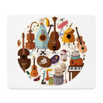 Die Instrumental-Crew - Mousepad (Querformat) - Weiß - Vorne