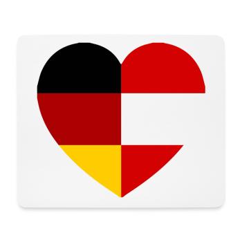 The Austrian German Heart - Mouse Pad (horizontal) - white - Front