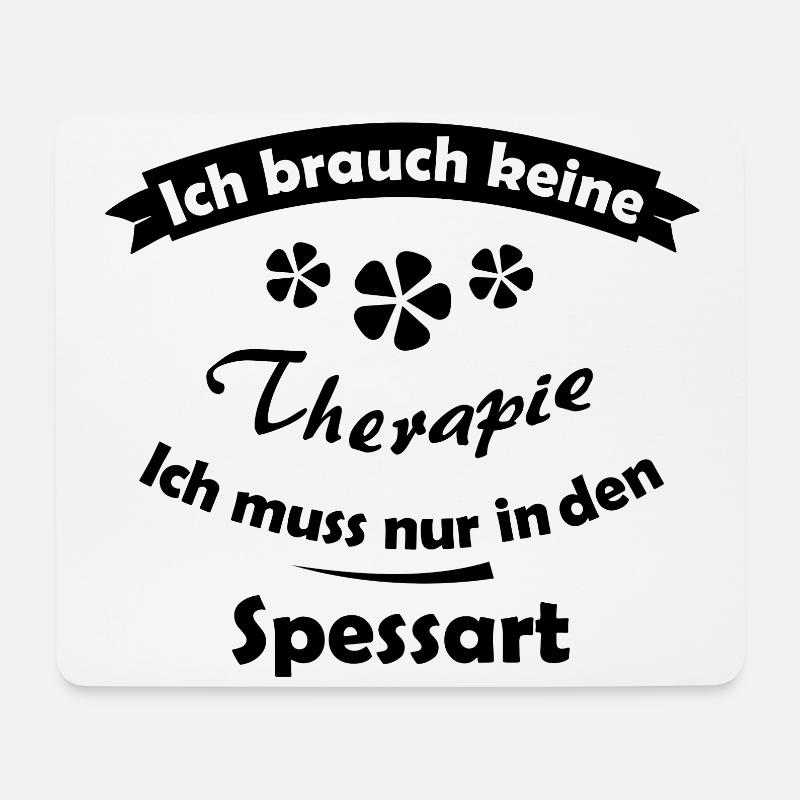 Daheim im Spessart - Mousepad (Querformat) - Weiß