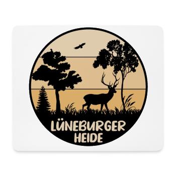 Lüneburger Heide - Mousepad (Querformat) - Weiß - Vorne