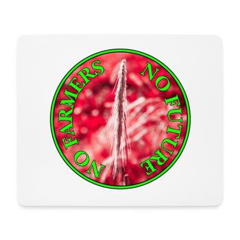 Demo Bauernproteste Spruch, No Farmers, no future - Mousepad (Querformat) - Weiß - Vorne