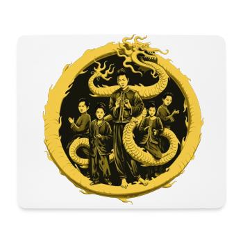 L'union du dragon - Tapis de souris (format paysage) - blanc - Devant