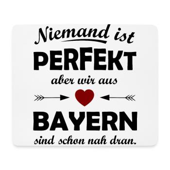 Perfekt aus Süddeutschland - Mousepad (Querformat) - Weiß - Vorne