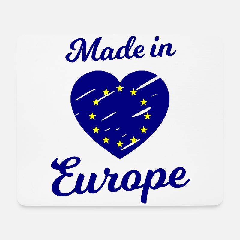 Die Liebe aus Europa - Mousepad (Querformat) - Weiß
