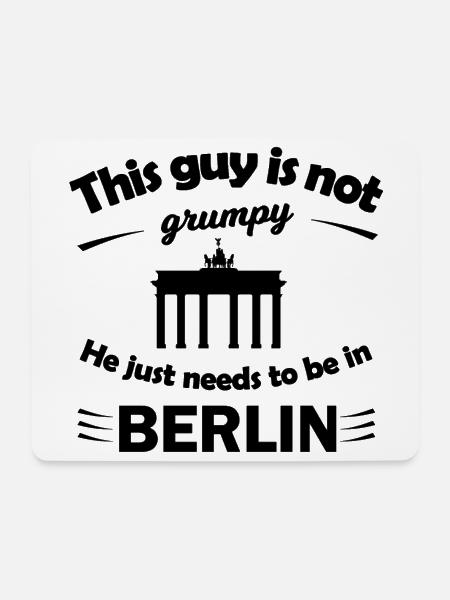 Trip to Berlin - Mouse Pad (horizontal) - white