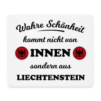 La patrie du Liechtenstein - Tapis de souris (format paysage) - blanc - Devant