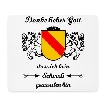 Geboren im Badnerland - Mousepad (Querformat) - Weiß - Vorne