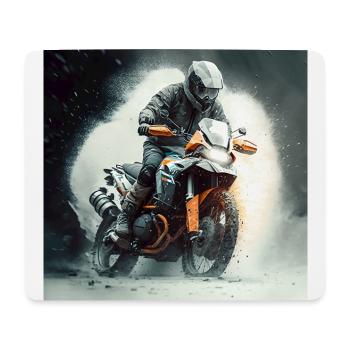 Tour d’Enduro 1 - Tapis de souris (format paysage) - blanc - Devant