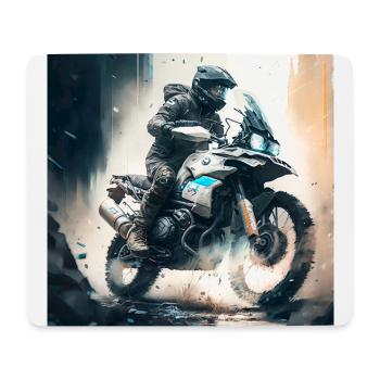 Tour d’Enduro 2 - Tapis de souris (format paysage) - blanc - Devant