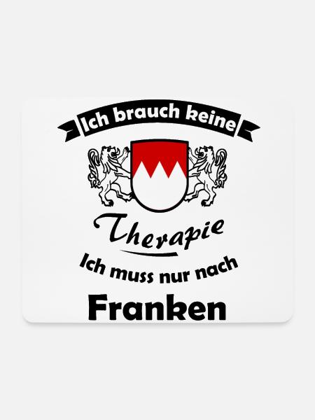 Die Therapie in Franken - Mousepad (Querformat) - Weiß